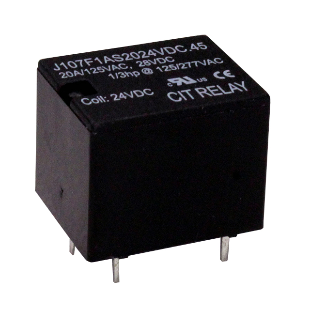 J107F1AS2024VDC.45 CIT Relay and Switch  Power Relays Over 2 Amps